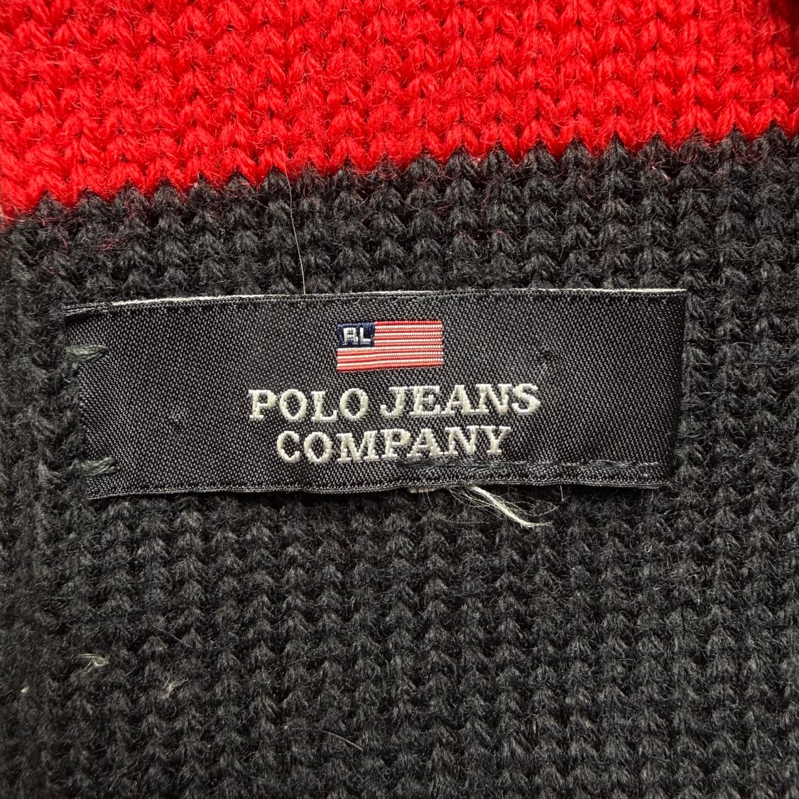 폴로 진스 레터링 울 머플러 목도리 상품이미지2