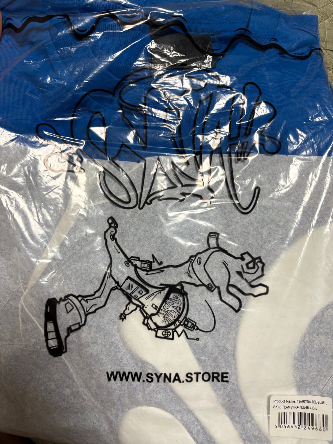 시나월드 syna world team syna 티셔츠 블루 상품이미지1