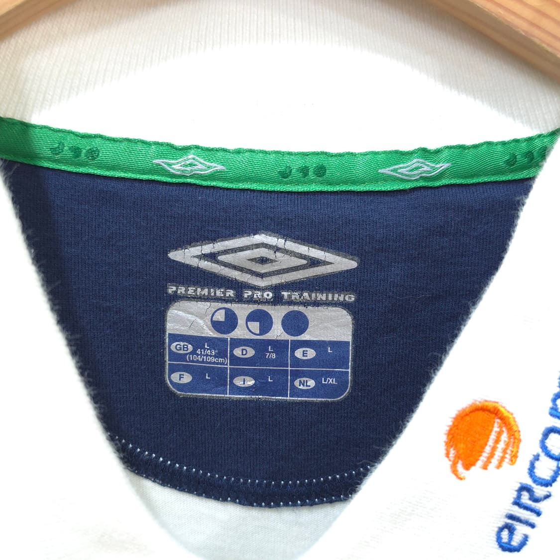 엄브로 2002-2004 아일랜드 축구 국가대표 반팔 폴로티- L 상품이미지7