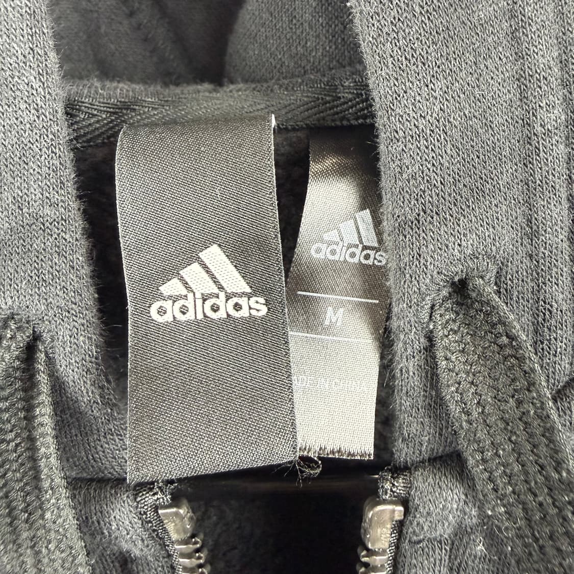 (M) 아디다스 삼선 트레이닝 후드집업 블랙 상품이미지3