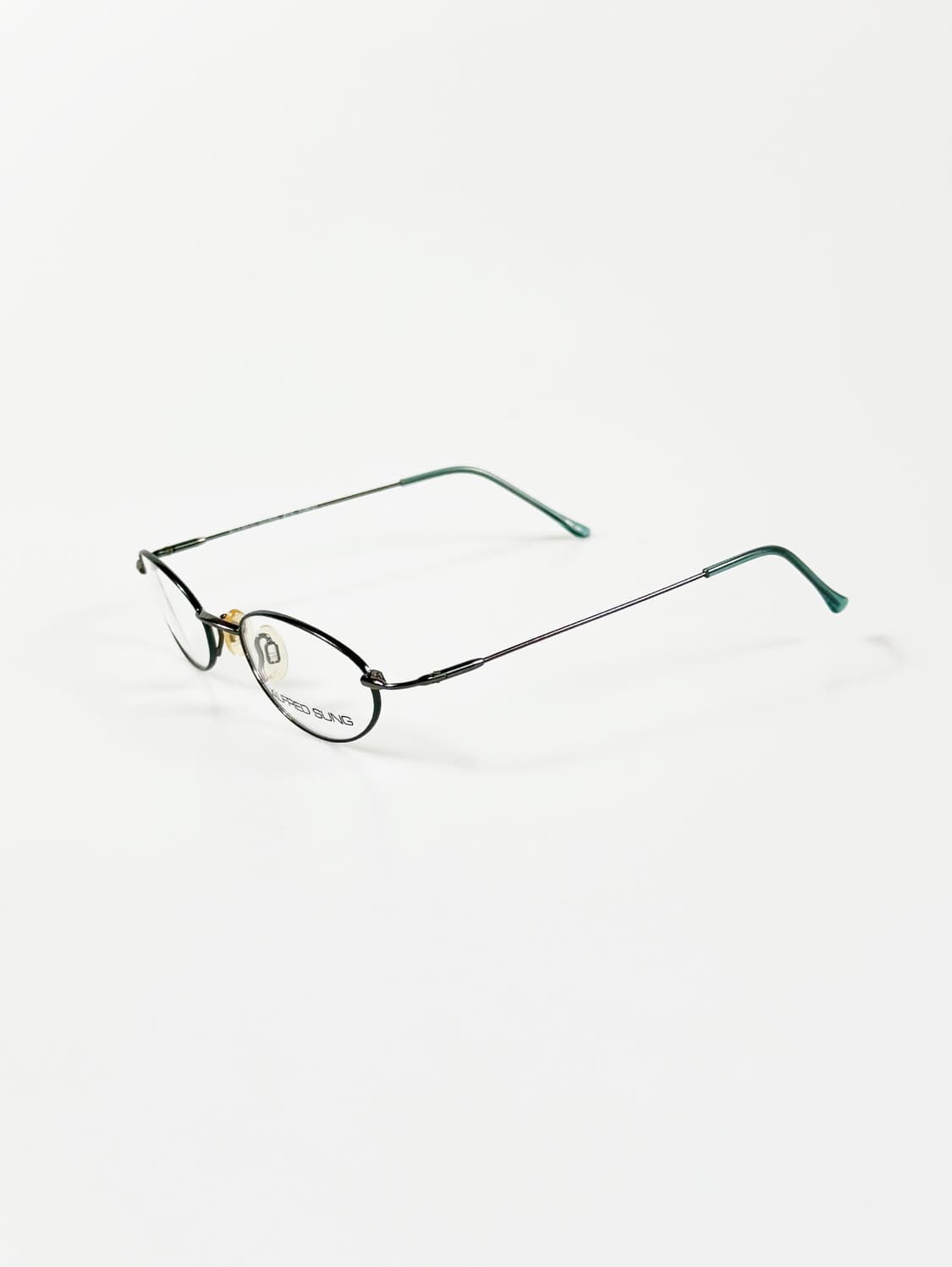 90s ALFRED SUNG 슬림 오벌 메탈 프레임 빈티지 안경 상품이미지3