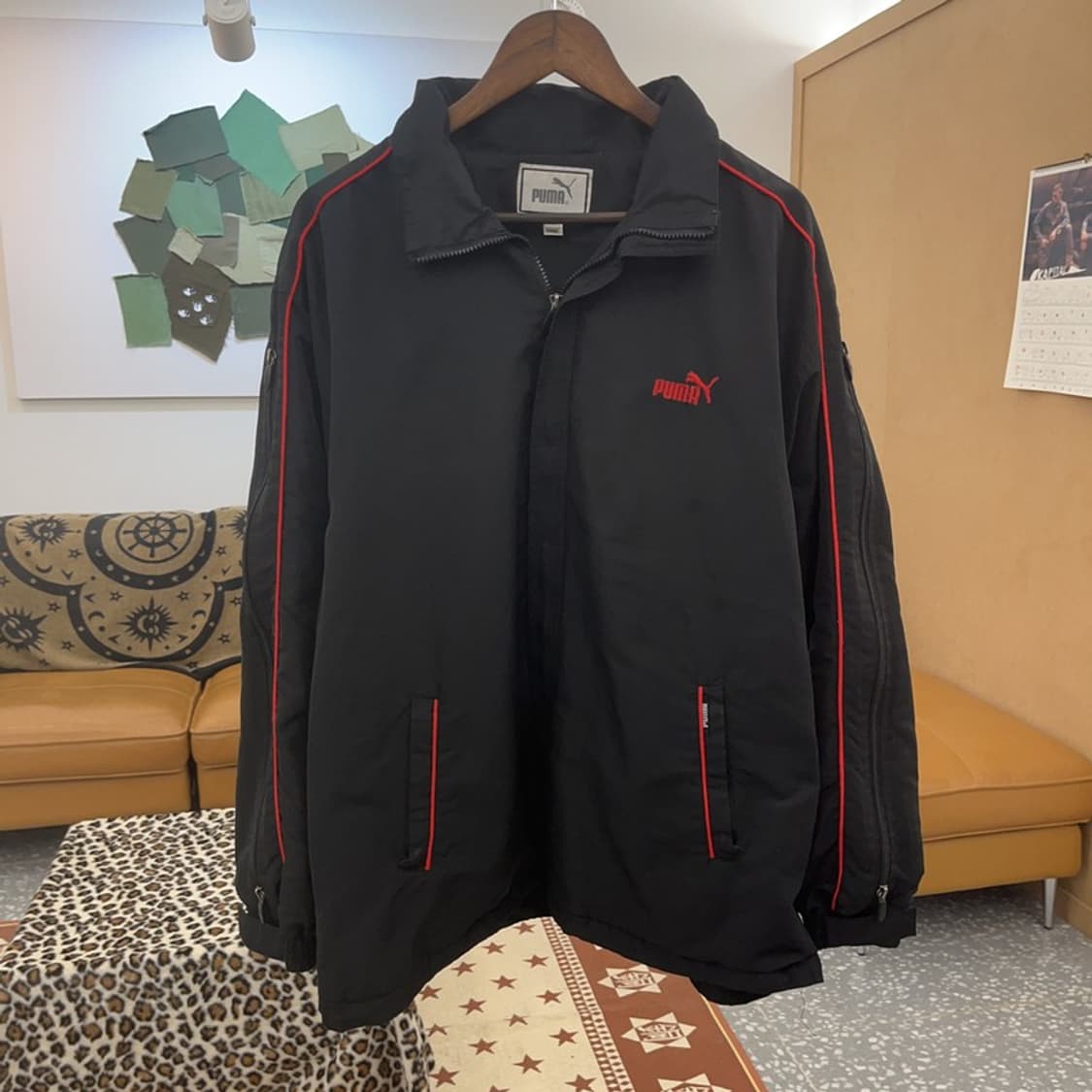 푸마 올드스쿨 빈티지 스포티 오버핏 바람막이 자켓 110 C08843 상품이미지3