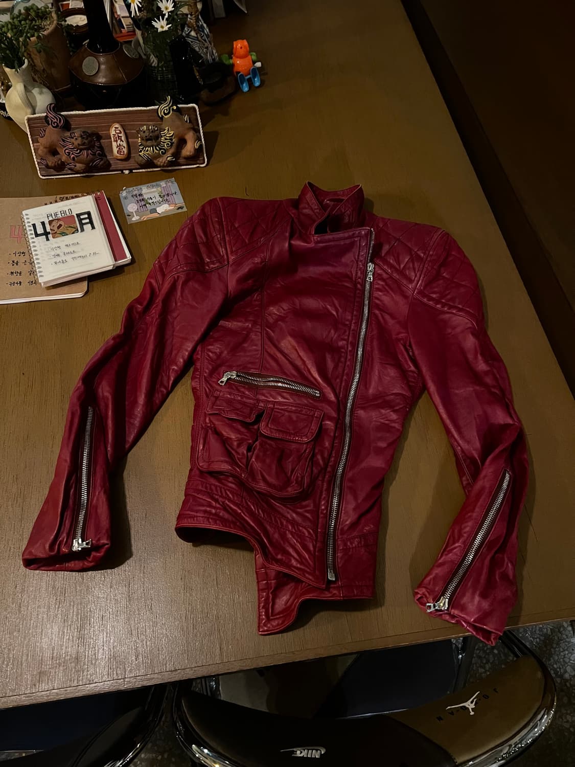 RED leather jacket by Marc Jacobs 09fw 상품이미지1