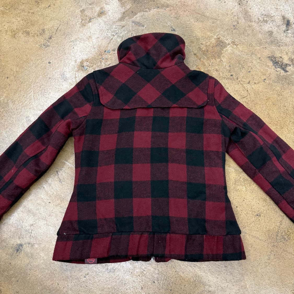 아디다스 버건디 체크 자켓 85 상품이미지4