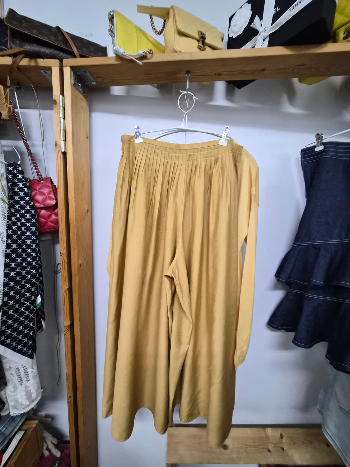 돌체비타 보트넥 니트. 레이온 와이드팬츠 상품이미지10