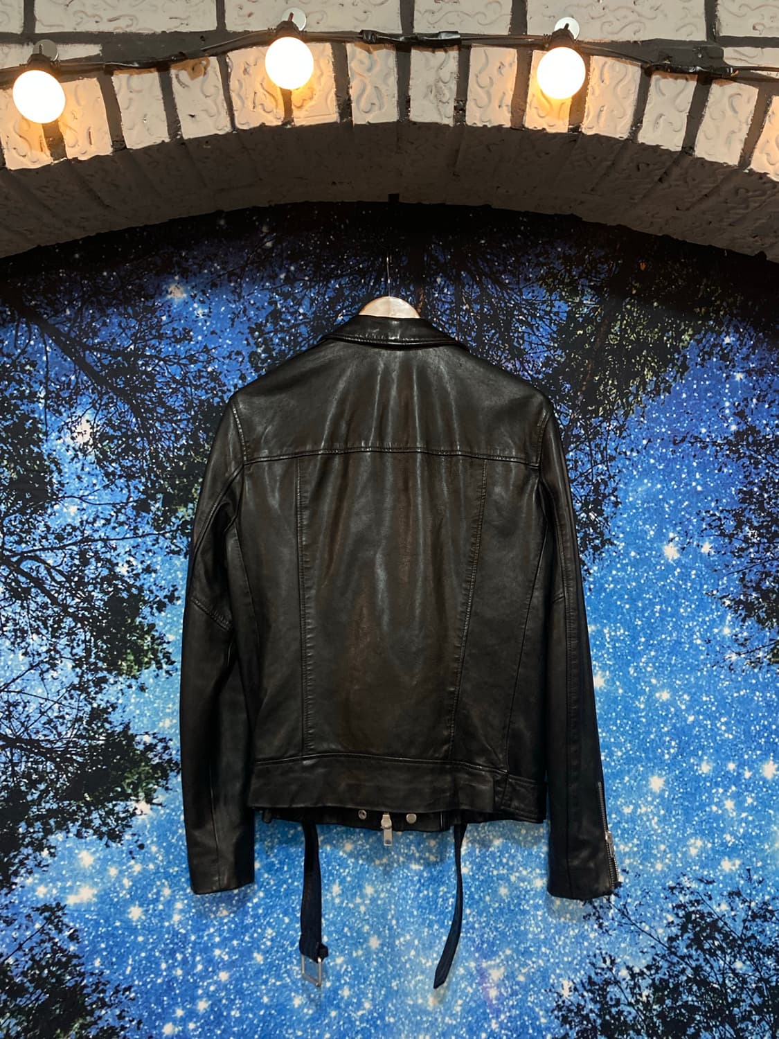 ⚜️ALLSAINTS(올세인츠) 블랙 양가죽 바이커 재킷 상품이미지2