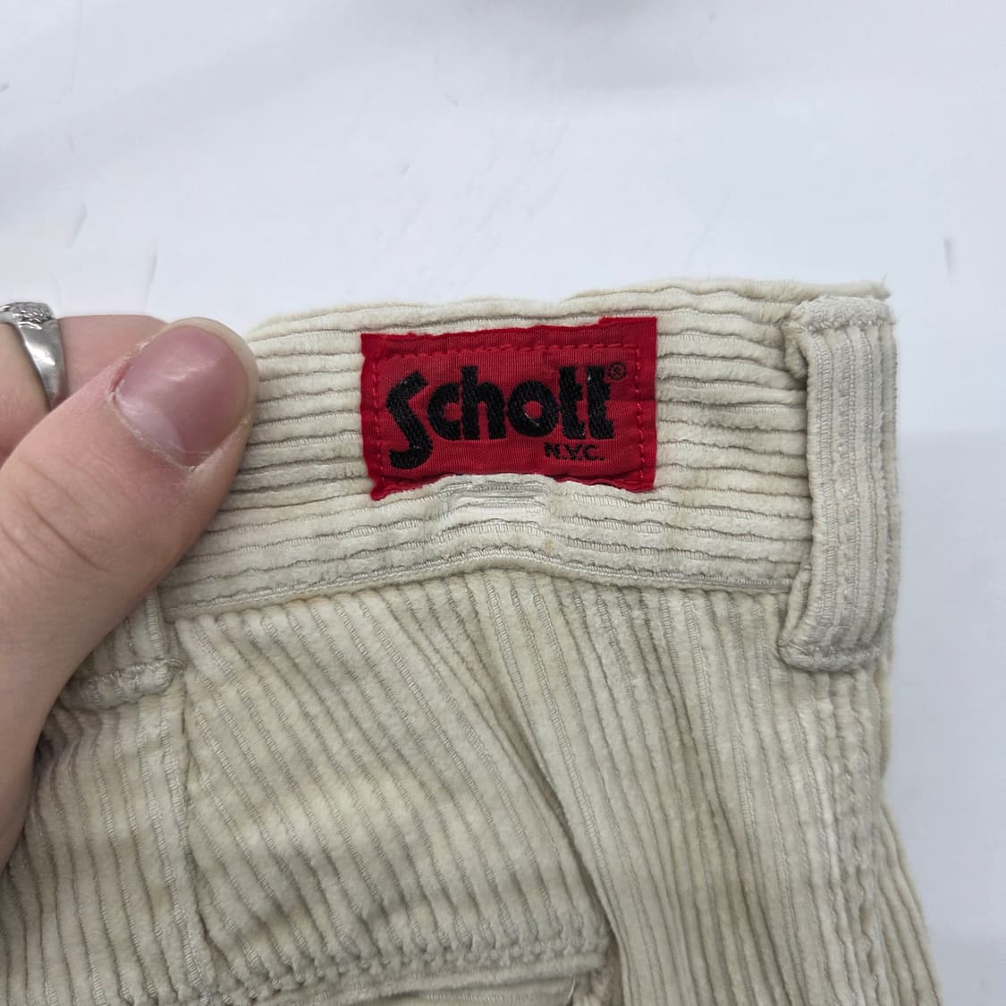 쇼트 코듀로이 골덴 바지 허리32인치 상품이미지6