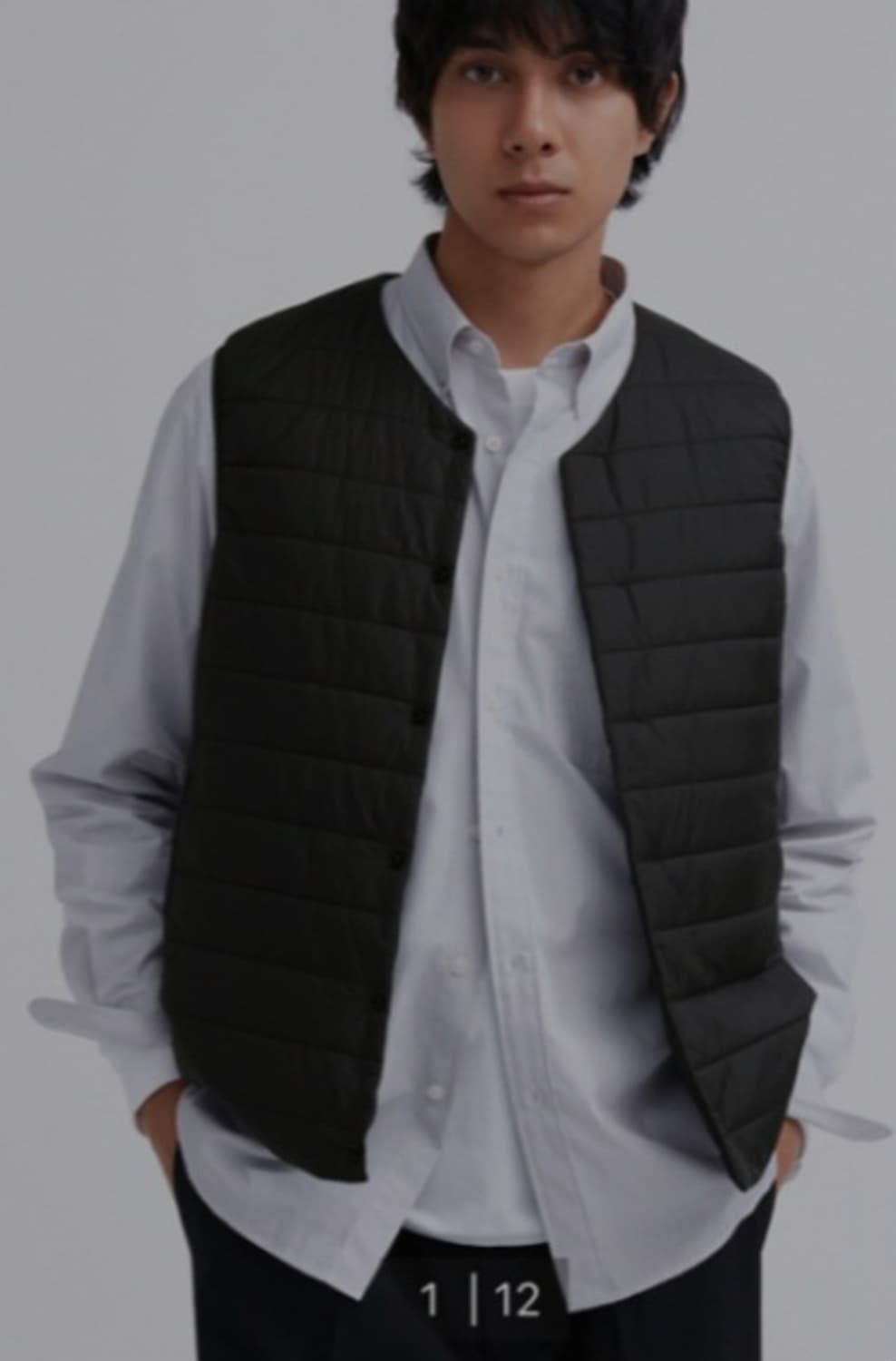 유니클로 초경량 구스  패딩 조끼 베스트 XL 블랙 상품이미지2