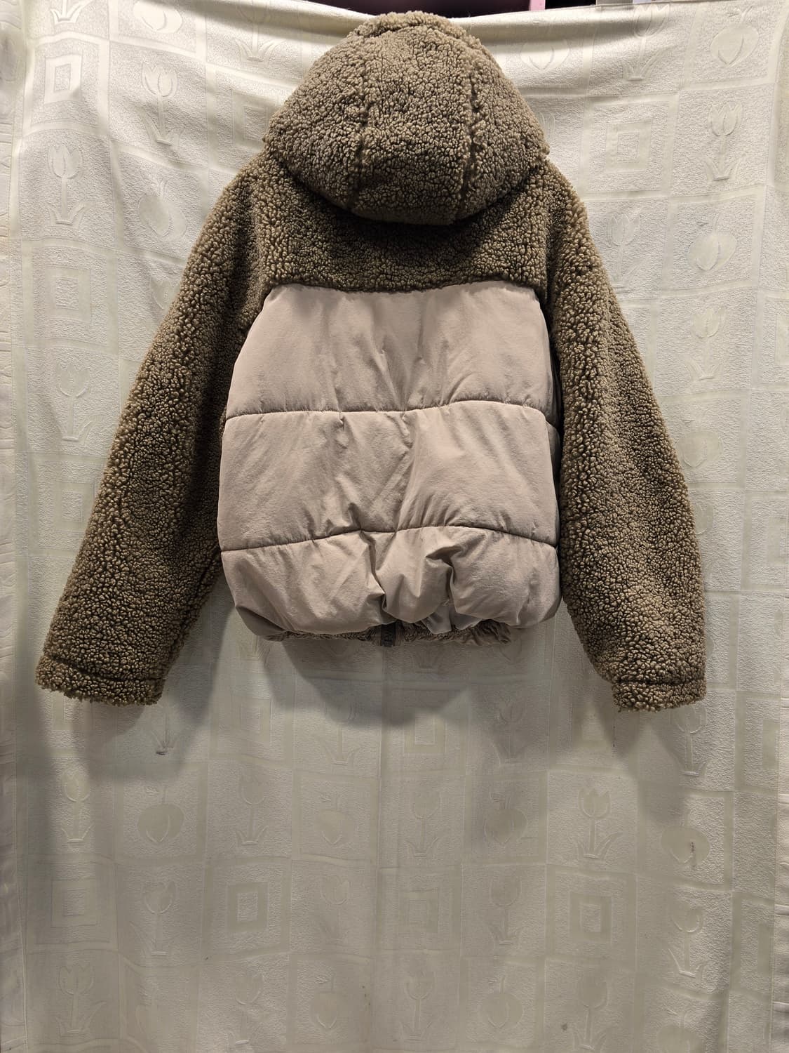 자라 양털 덤블 패딩 후드 점퍼 XS (44) 상품이미지5