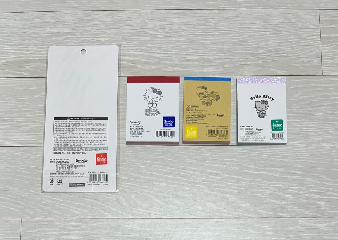 헬로키티 스티커/메모지(리본와글, 하치콜라보, 태닝) 상품이미지2