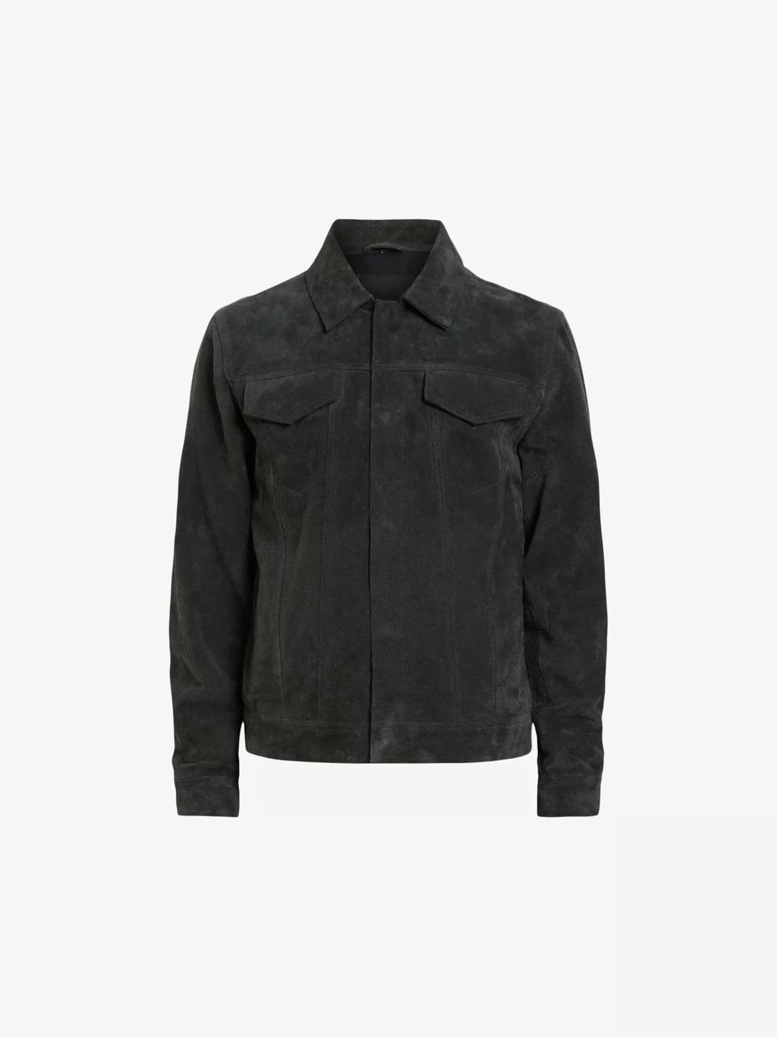 올세인츠 블랙 스웨이드 트러커 자켓 (M사이즈 / 국내 100) 상품이미지1