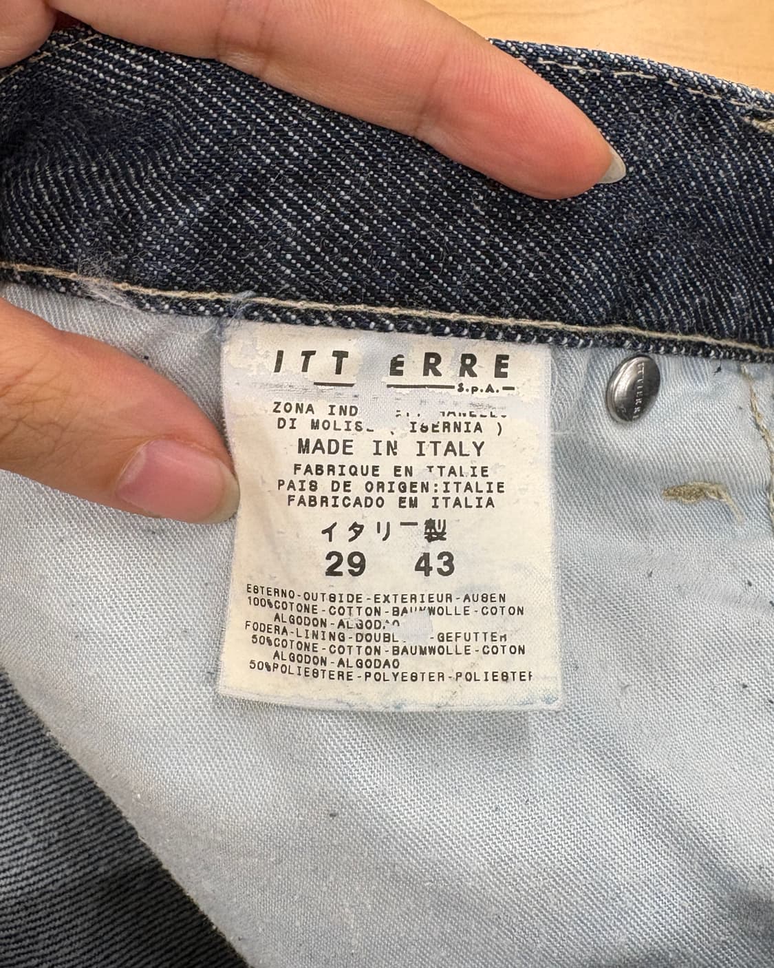 베르사체 진스 꾸뛰르 캣워싱 플레어 데님 팬츠 상품이미지9