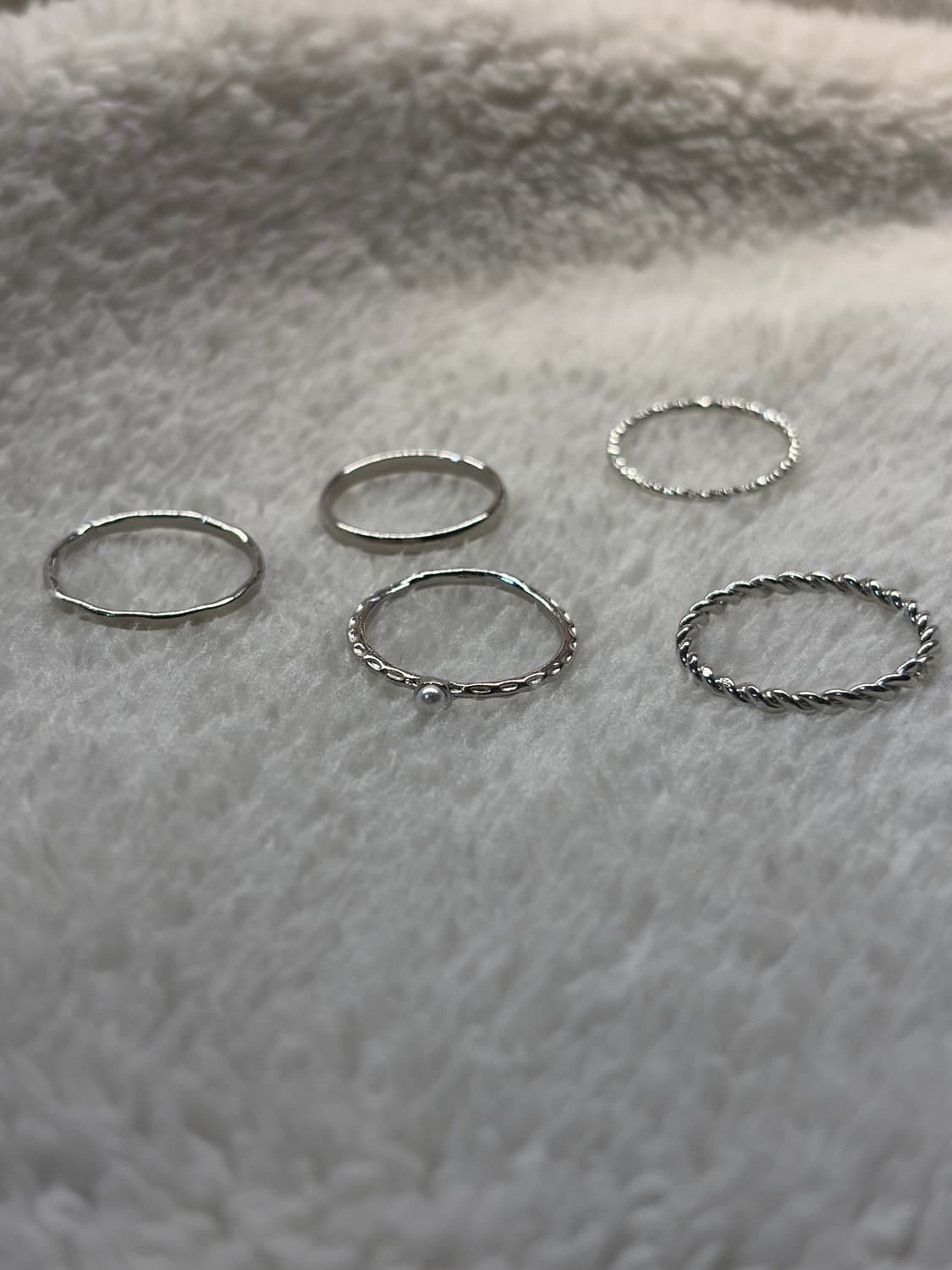 은 도금 반지 빈티지링 레이어드링  상품이미지2