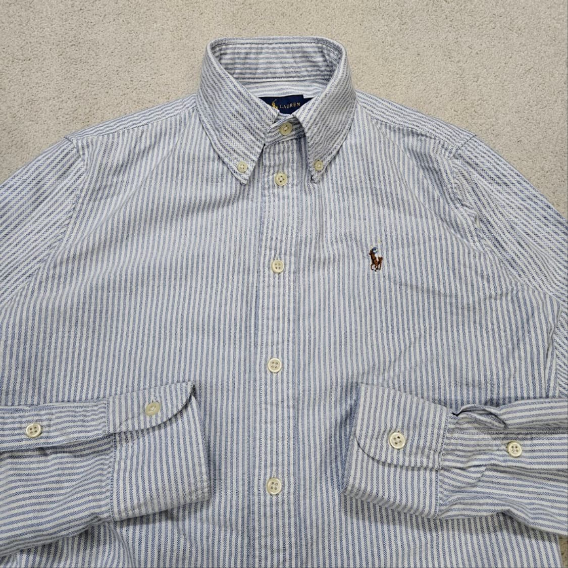 폴로 랄프 로렌 신형 스트라이프 셔츠 XS 커스텀핏 상품이미지3
