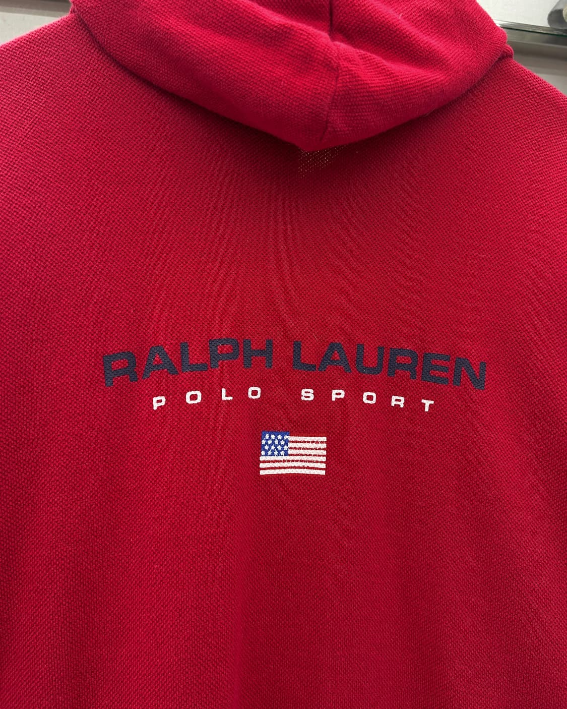 폴로 스포츠 90s 백로고 코튼  니트 후드집업 상품이미지3