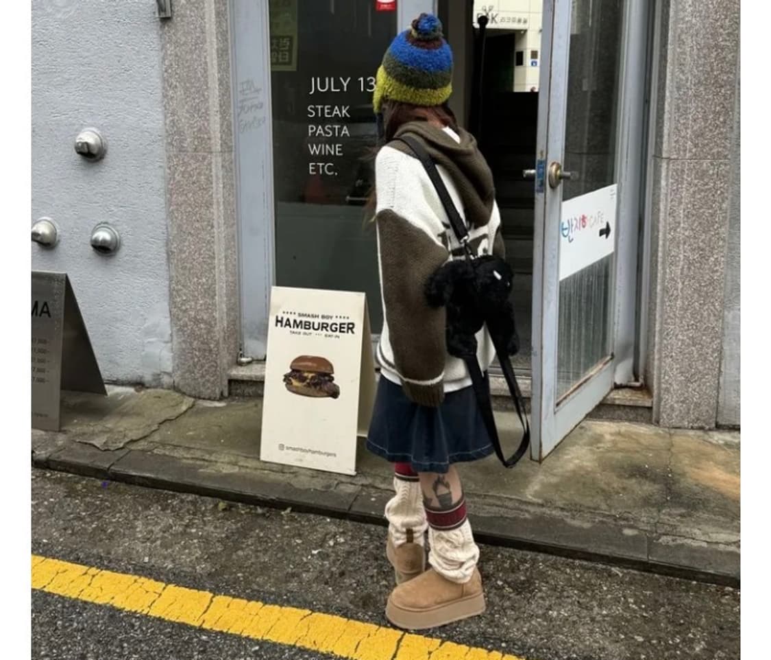 테니스 미디 플리츠 데님 스커트 상품이미지3