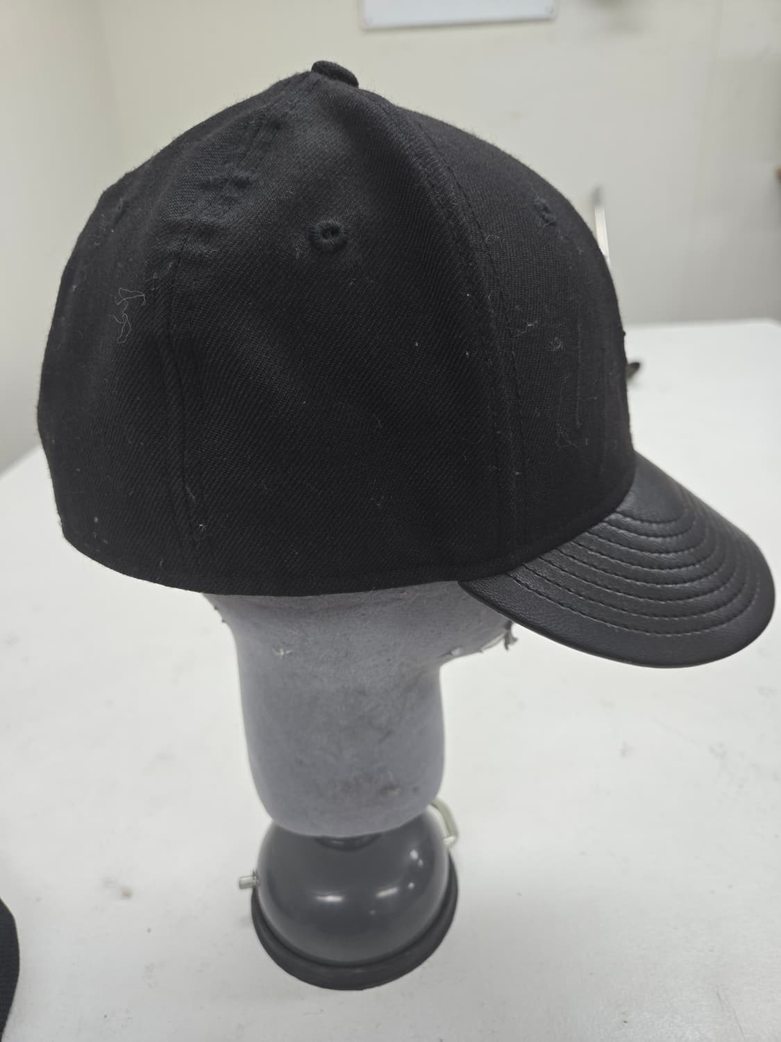 요지 야마모토 뉴에라 가죽 블랙 볼캡 모자 스냅백 상품이미지4