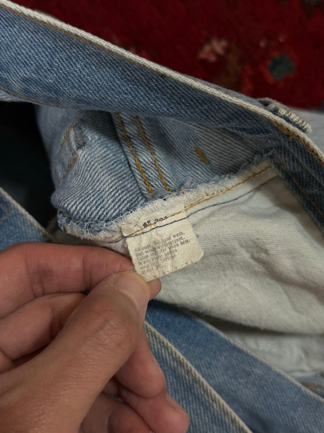 80's USA 빈티지 리바이스 517 오렌지탭 부츠컷 상품이미지9