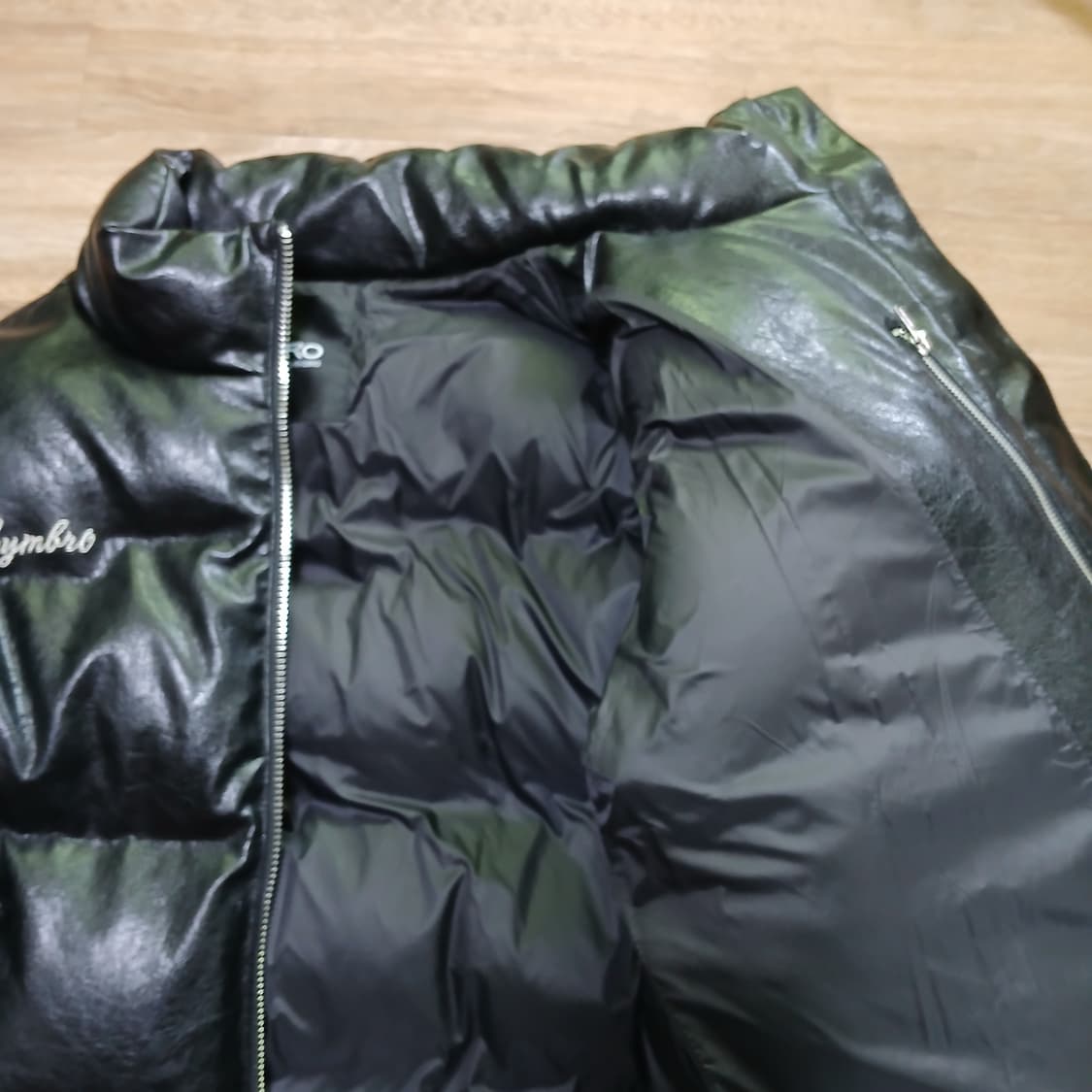 야차클럽 보겸 짐브로 레더 크롭 숏패딩 자켓 상품이미지5