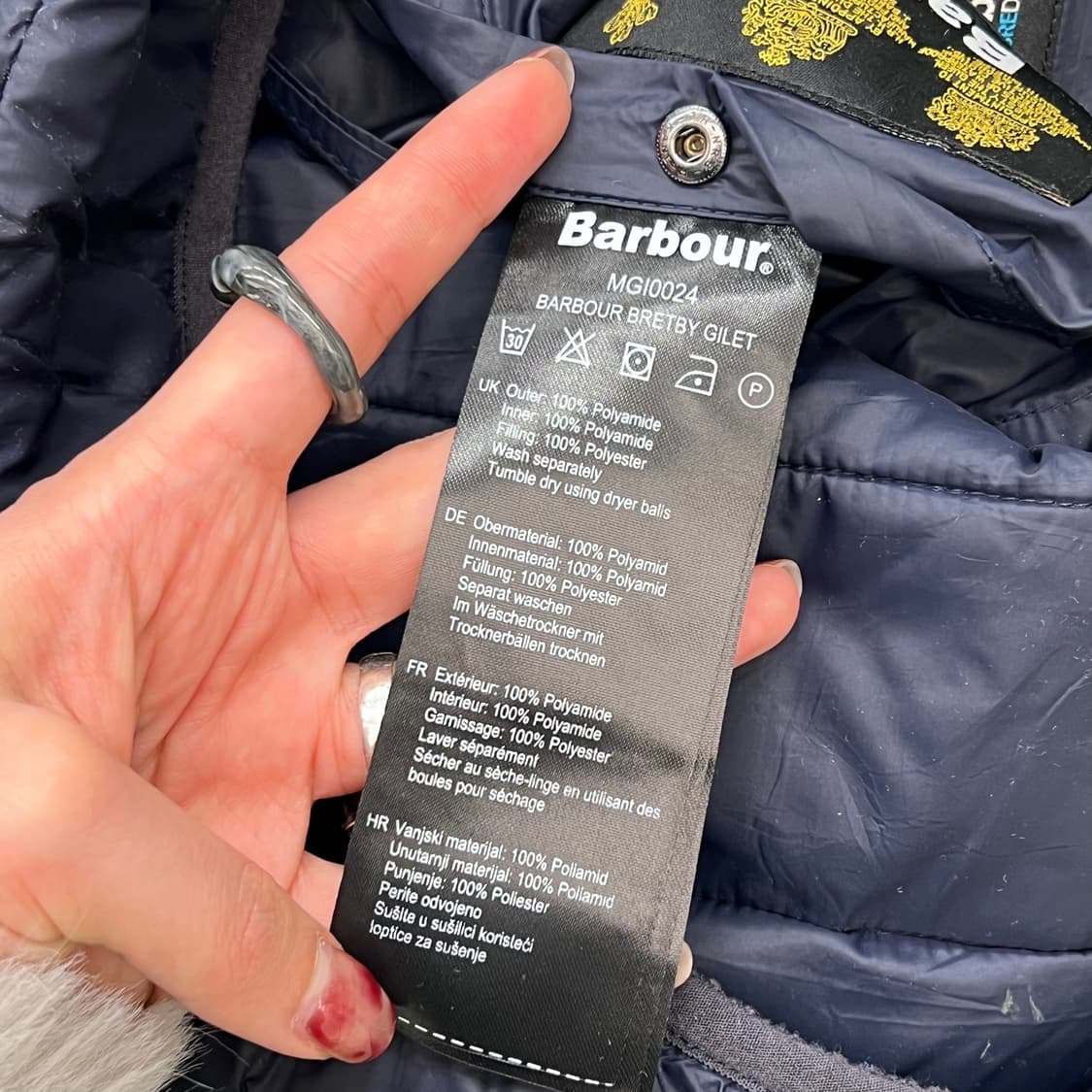 바버 패딩 베스트 r2656 상품이미지8