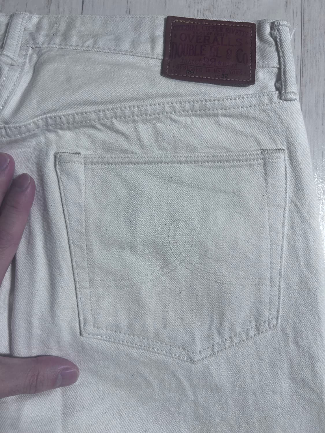 RRL 리미티드 에디션 스트레이트 테이퍼드 진 32 32 내추럴 상품이미지3