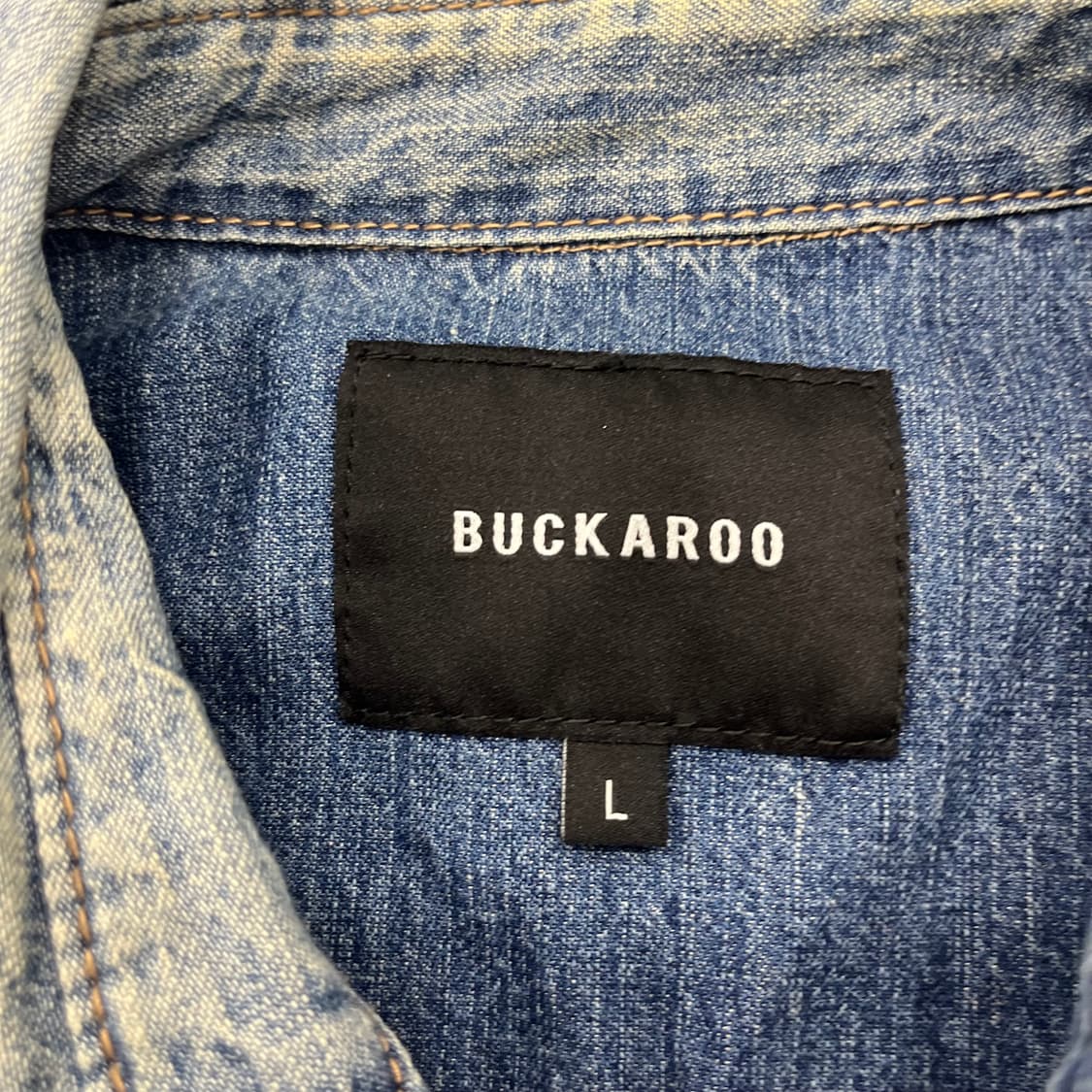 L 버커루 데님 워싱 셔츠 상품이미지6