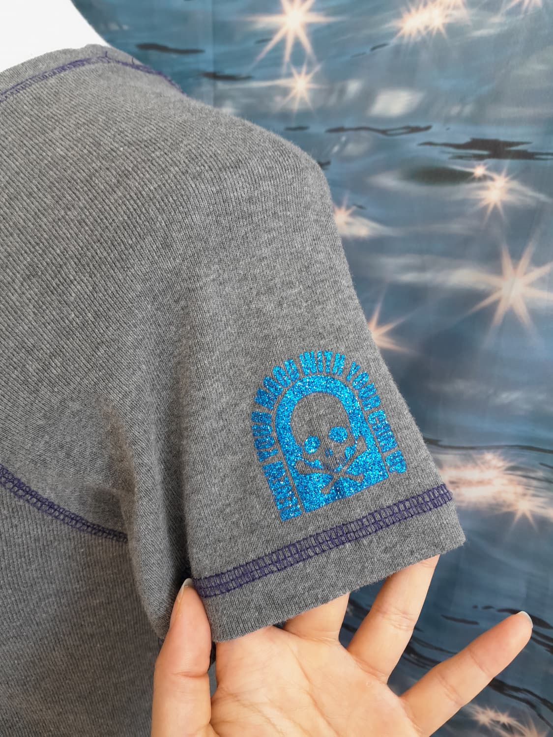 와투케 펑크 스컬 반팔티 상품이미지3