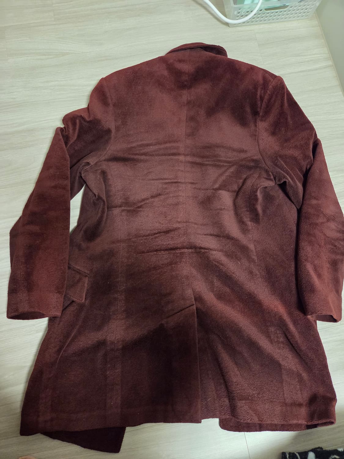 존바바토스 와인색 코튼 체스터 코트 상품이미지6