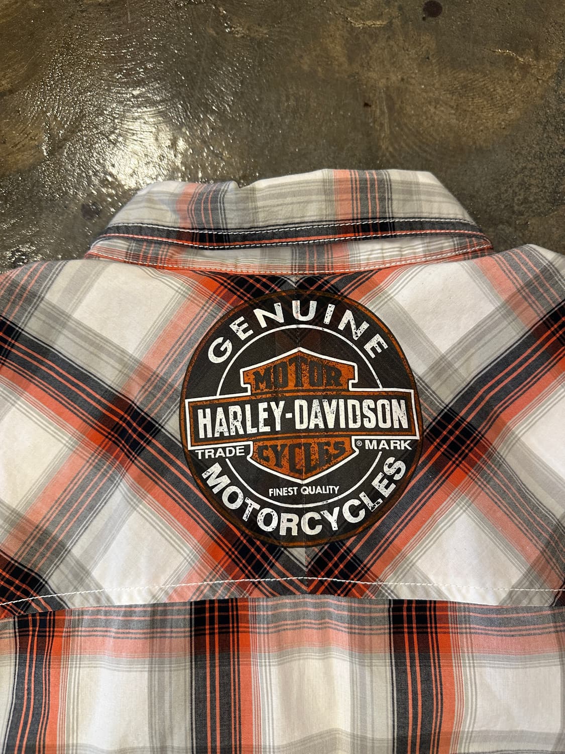 Harley Davidson 할리 데이비슨 체크셔츠 XL 상품이미지9