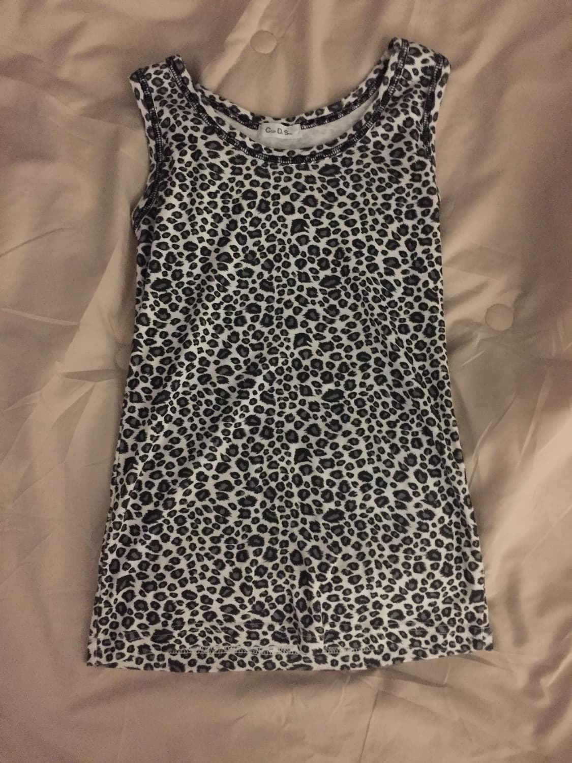 일본 갸루깔 호피 나시 상품이미지1