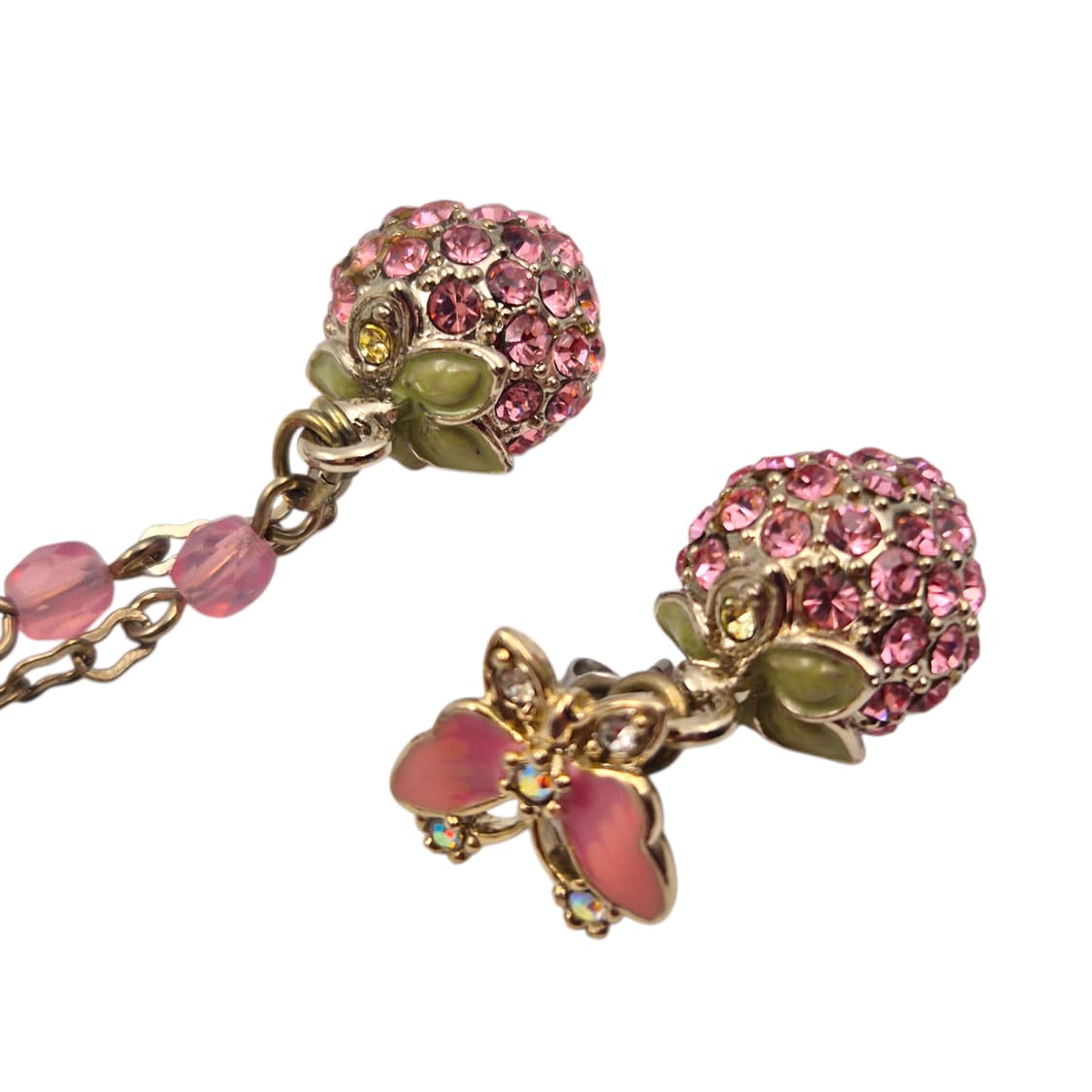 04s 안나수이 딸기 파베 귀걸이&목걸이 세트 상품이미지6