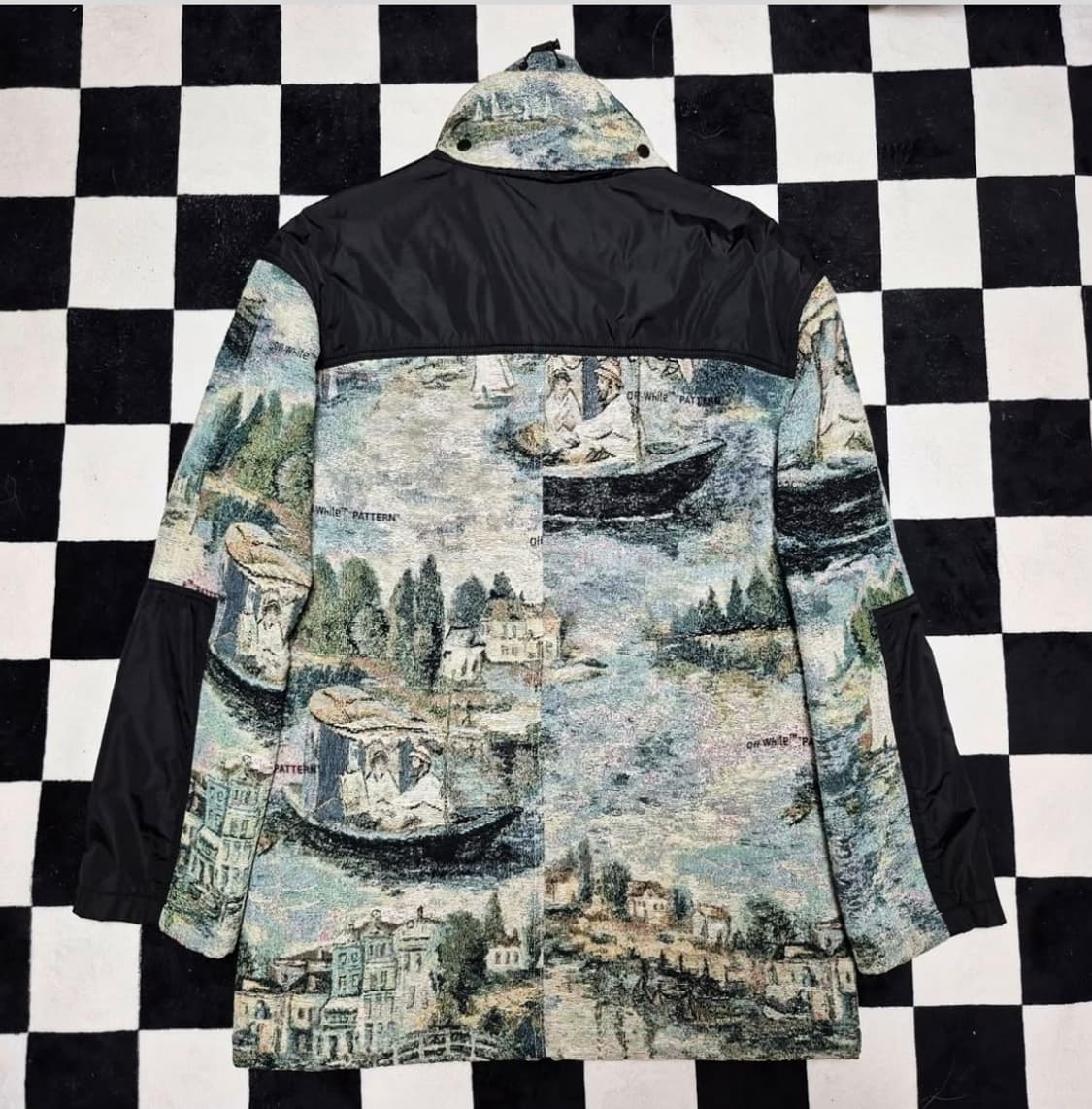 (버질 아블로 착용)오프화이트 마네 명작 자카드 레이크 파카 S 상품이미지3