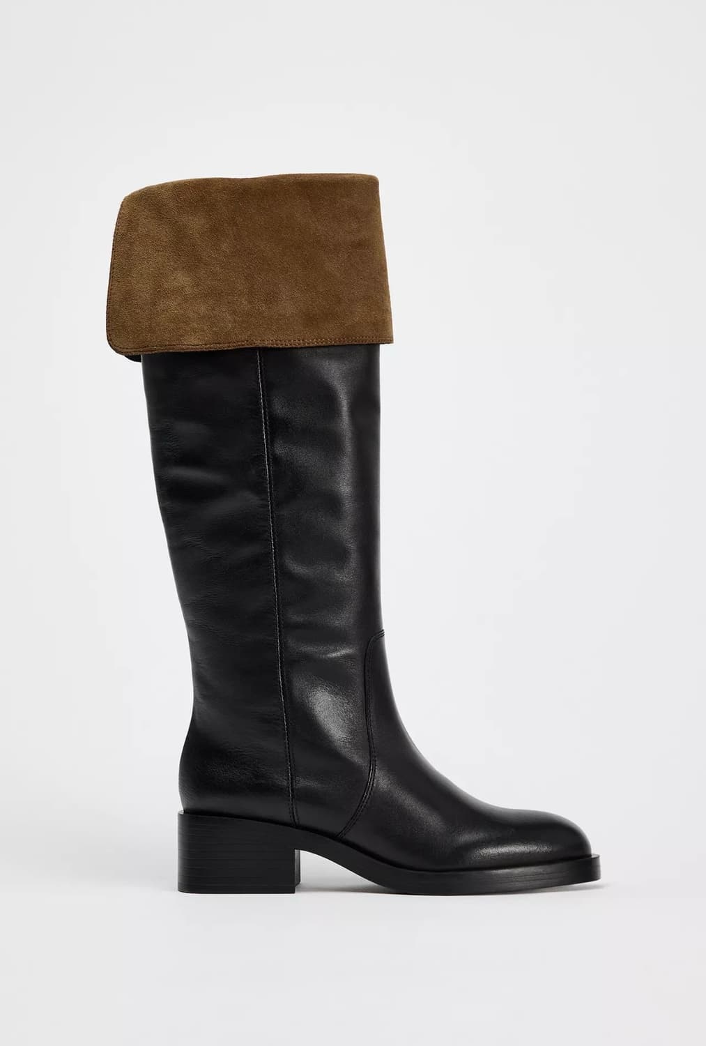 자라 스웨이드 하이 레더 부츠 (사이즈 235) 상품이미지1