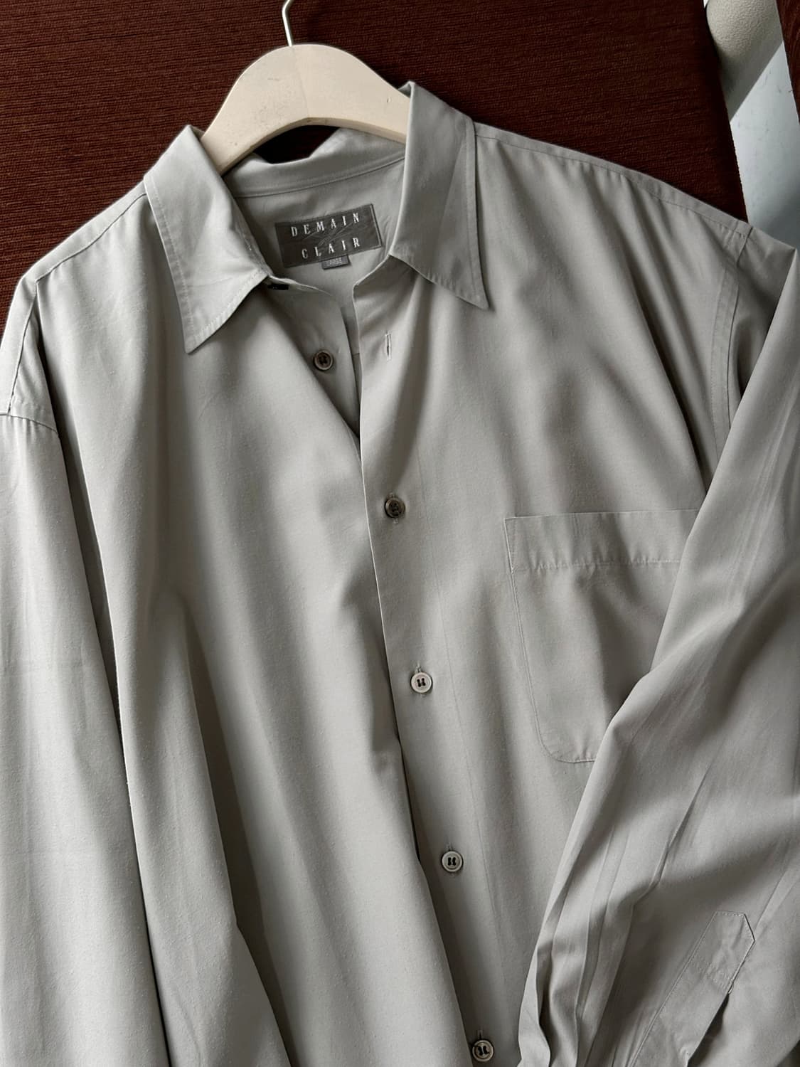 High gauge rayon poly L/S shirt 상품이미지1