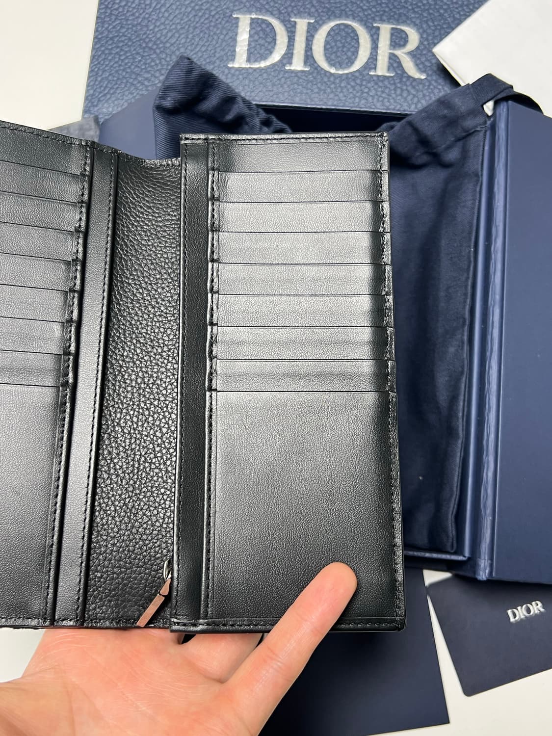 [정품] 신형 / 디올 새들 장지갑 블랙 상품이미지6