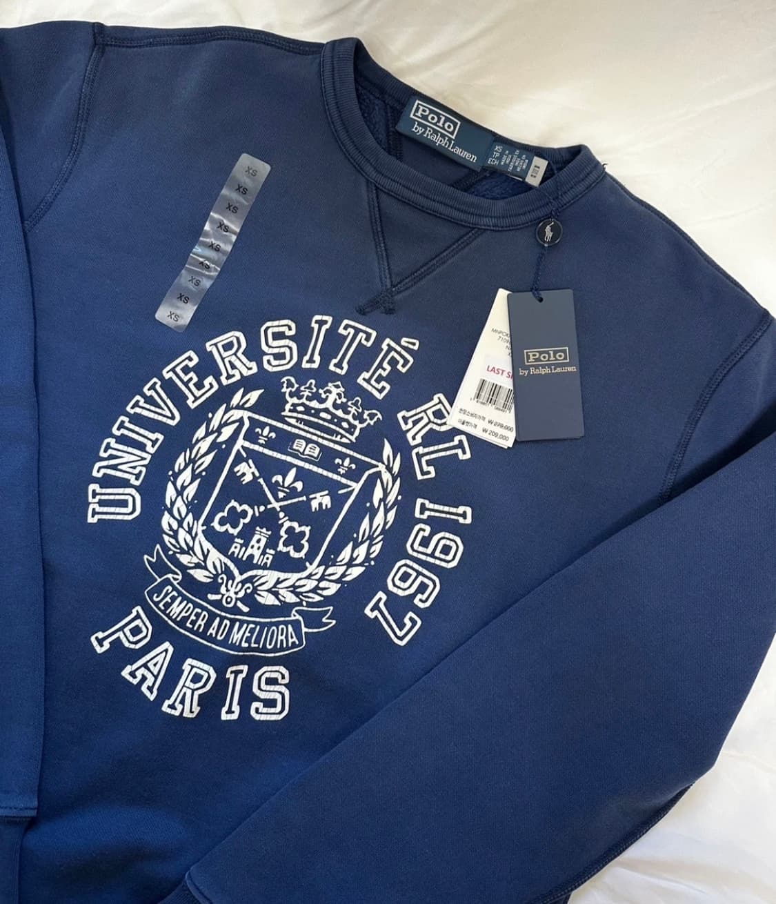 [미 시착 새 상품] 폴로랄프로렌 맨투맨 xs(남녀공용) 상품이미지2