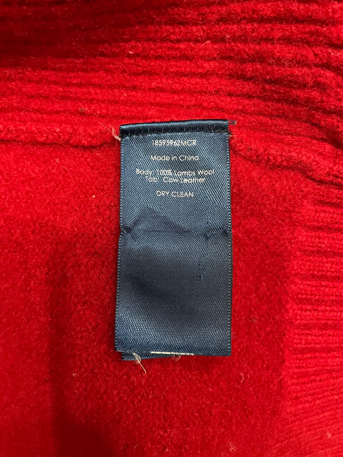 폴로 랄프로렌 여성 빅포니 램스울 집업 자켓 레드 상품이미지8