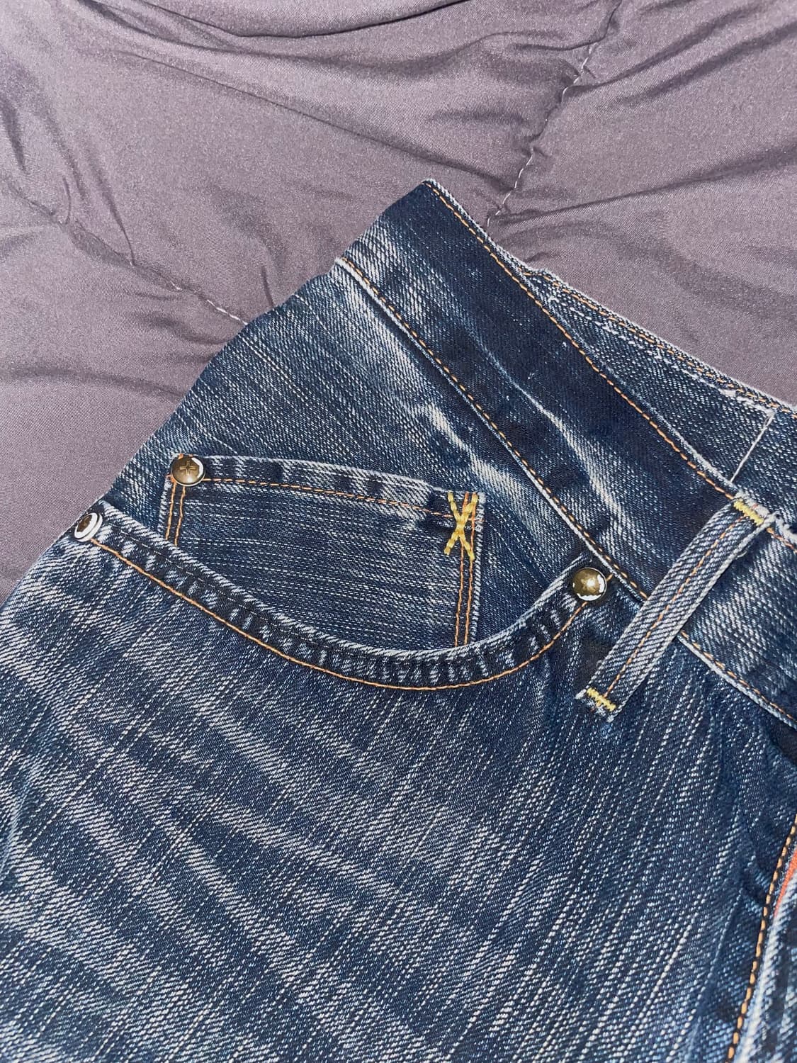 에드윈 커브드 워싱 데님팬츠 상품이미지6