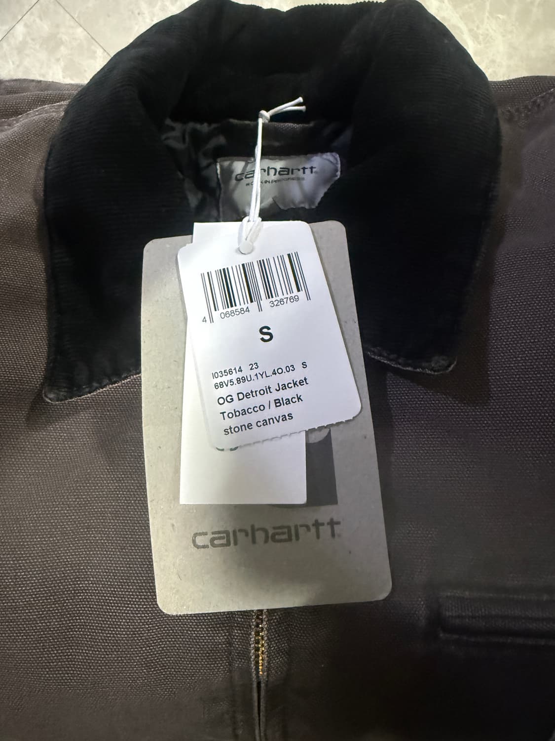 S사이즈 칼하트WIP OG 디트로이트 자켓 토바코 상품이미지2