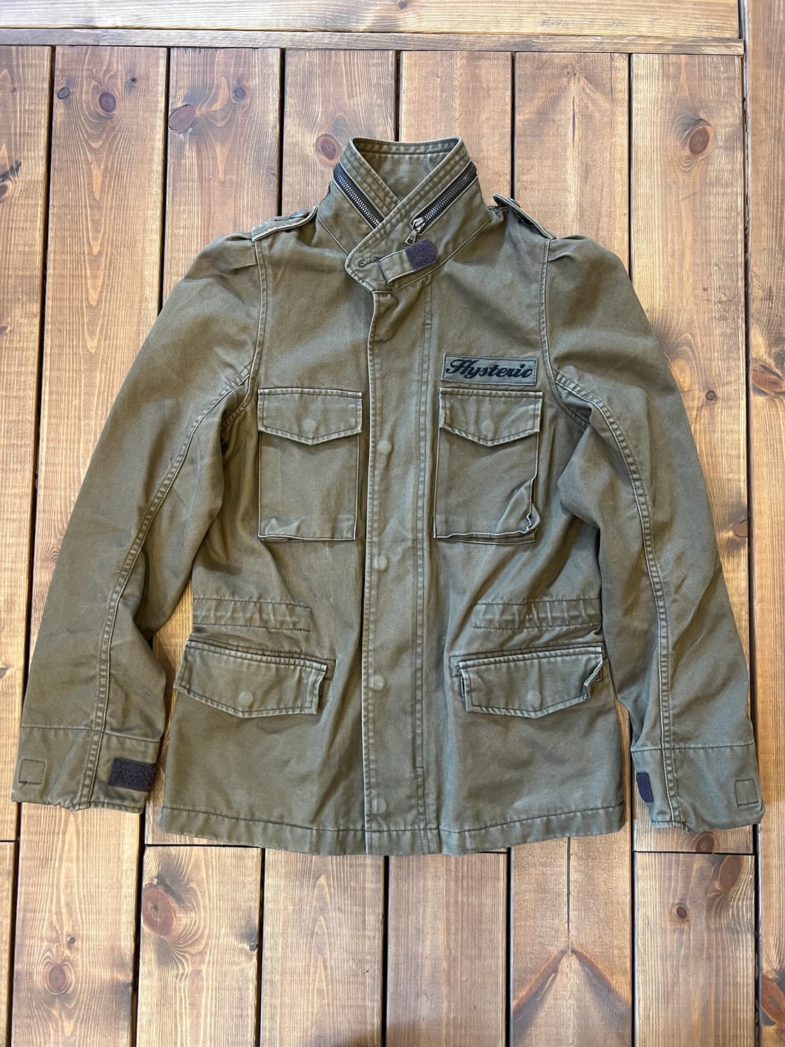 히스테릭 글래머 카키 핑크 야상 상품이미지7