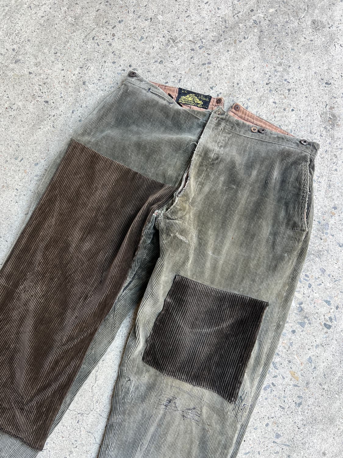 1940s Le Mont St Michel 프렌치 르몽생미셸 코듀로이팬츠 상품이미지6