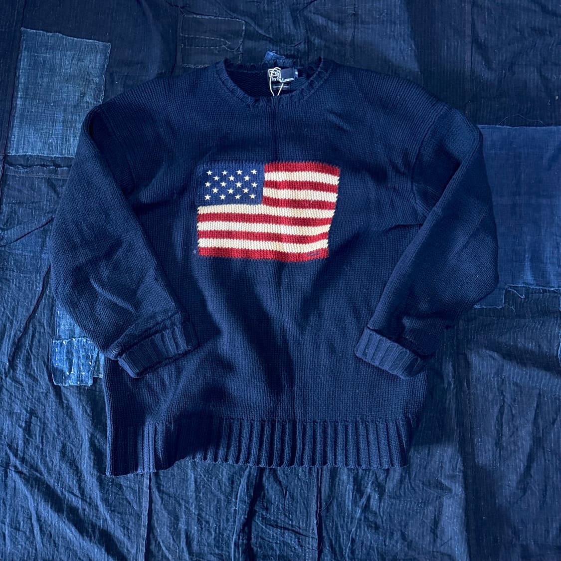 90‘s 폴로 랄프로렌 아이코닉 플래그 스웨터 105 상품이미지1