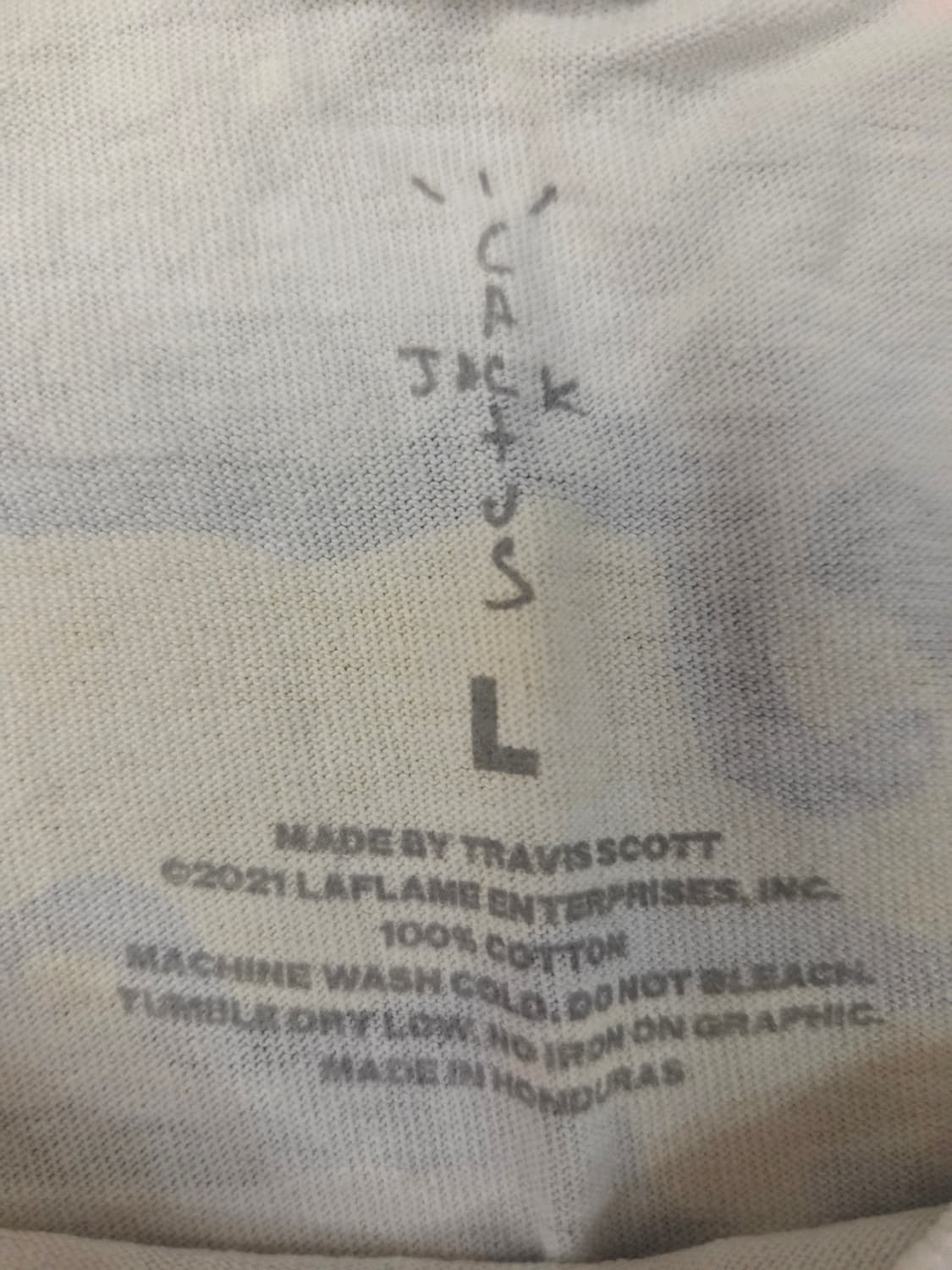 트래비스 스캇x 카우스 x 프라그먼트 반팔 티셔츠 상품이미지2