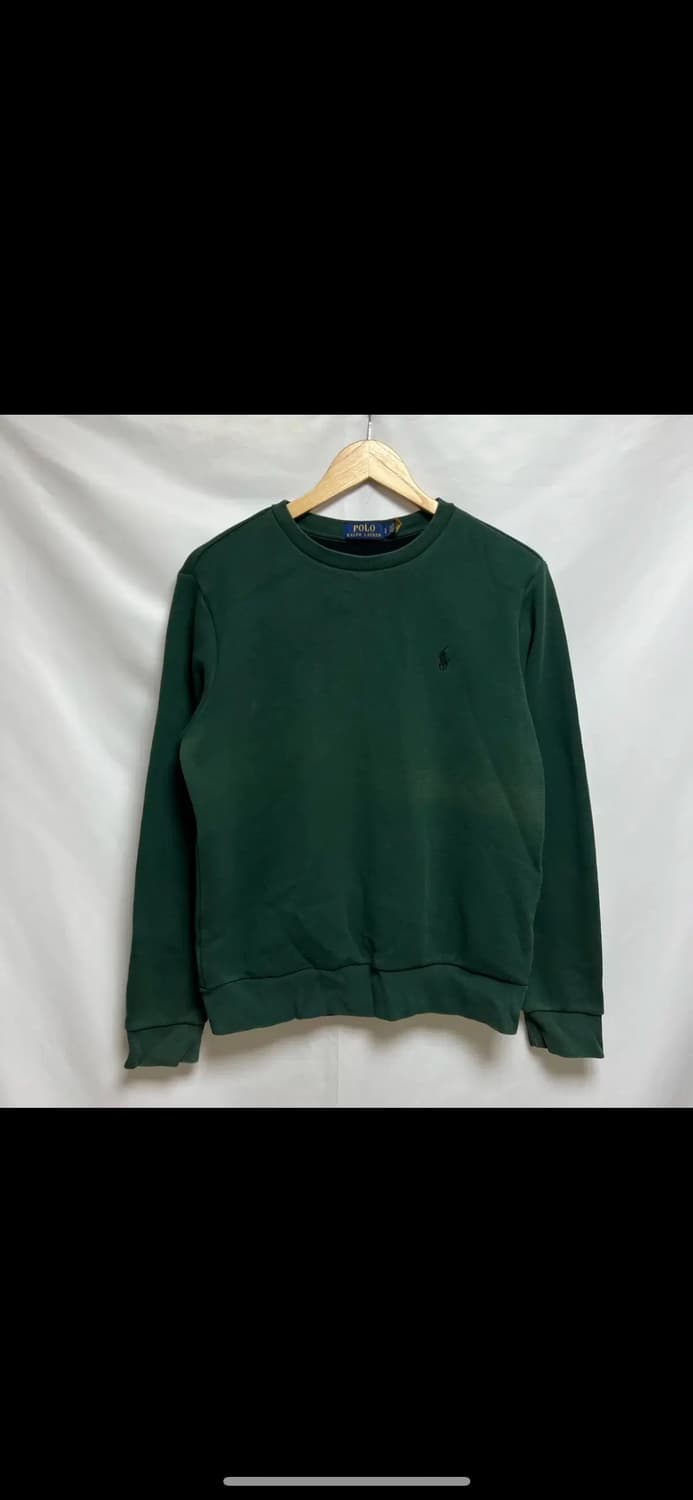 [QR정품/S] 폴로 랄프로렌 기모 초록그린 맨투맨 상품이미지1