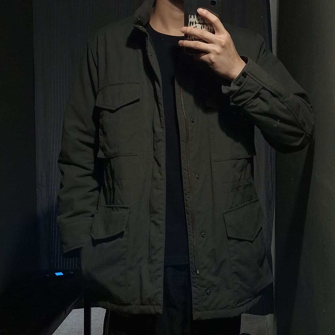 유니클로 다크카키 M65 타입 패디드 사파리 필드코트 SIZE L 상품이미지2