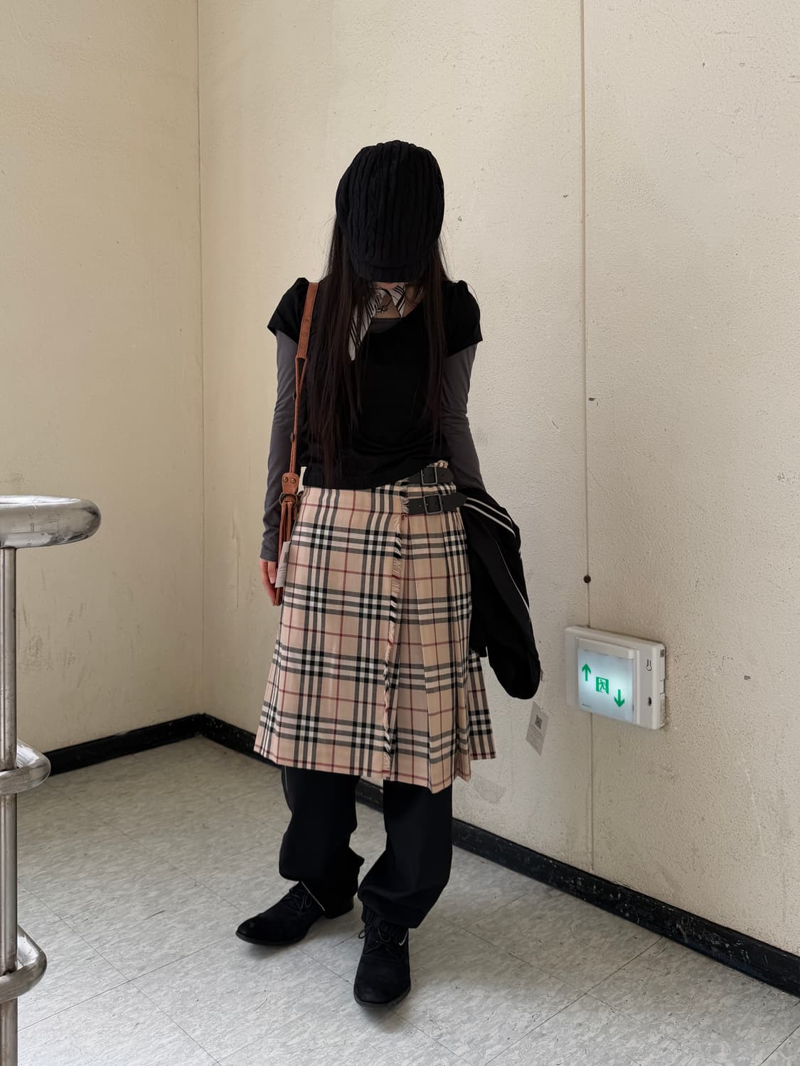 버버리 노바체크 랩스커트 상품이미지4