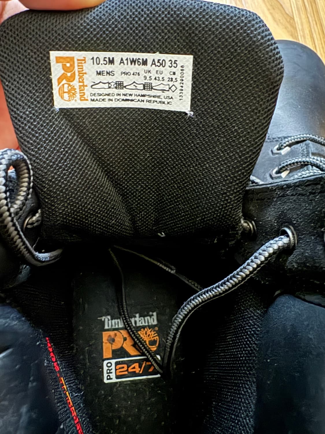 timberland pro 팀버랜드 프로 블랙 부츠 상품이미지3