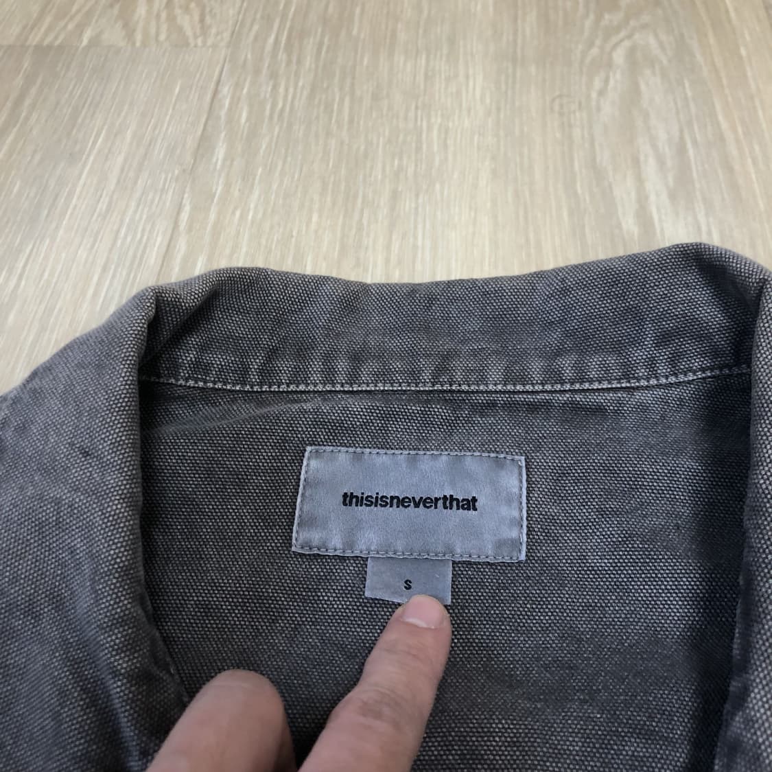 (S) 디스이즈네버댓 thisisneverthat 트러커 자켓 차콜 상품이미지2