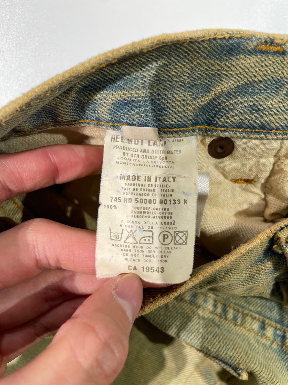 헬무트랭 1998 데저트 버튼 플라이 데님 진스 상품이미지8