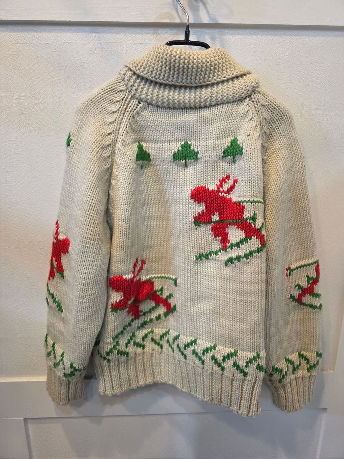 코위찬스타일 패턴 니트 가디건 상품이미지4